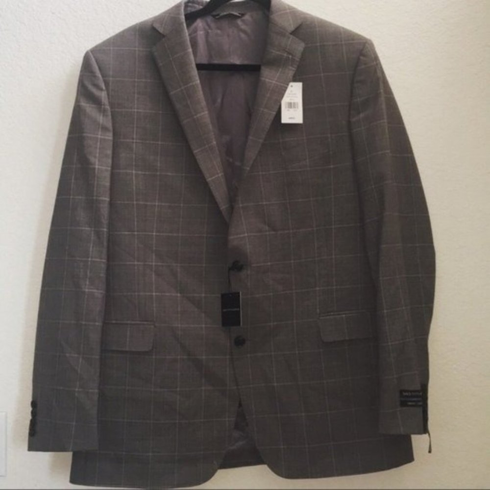 Saks Fifth Avenue Via Manzoni Trim Fit Two Button Blazer